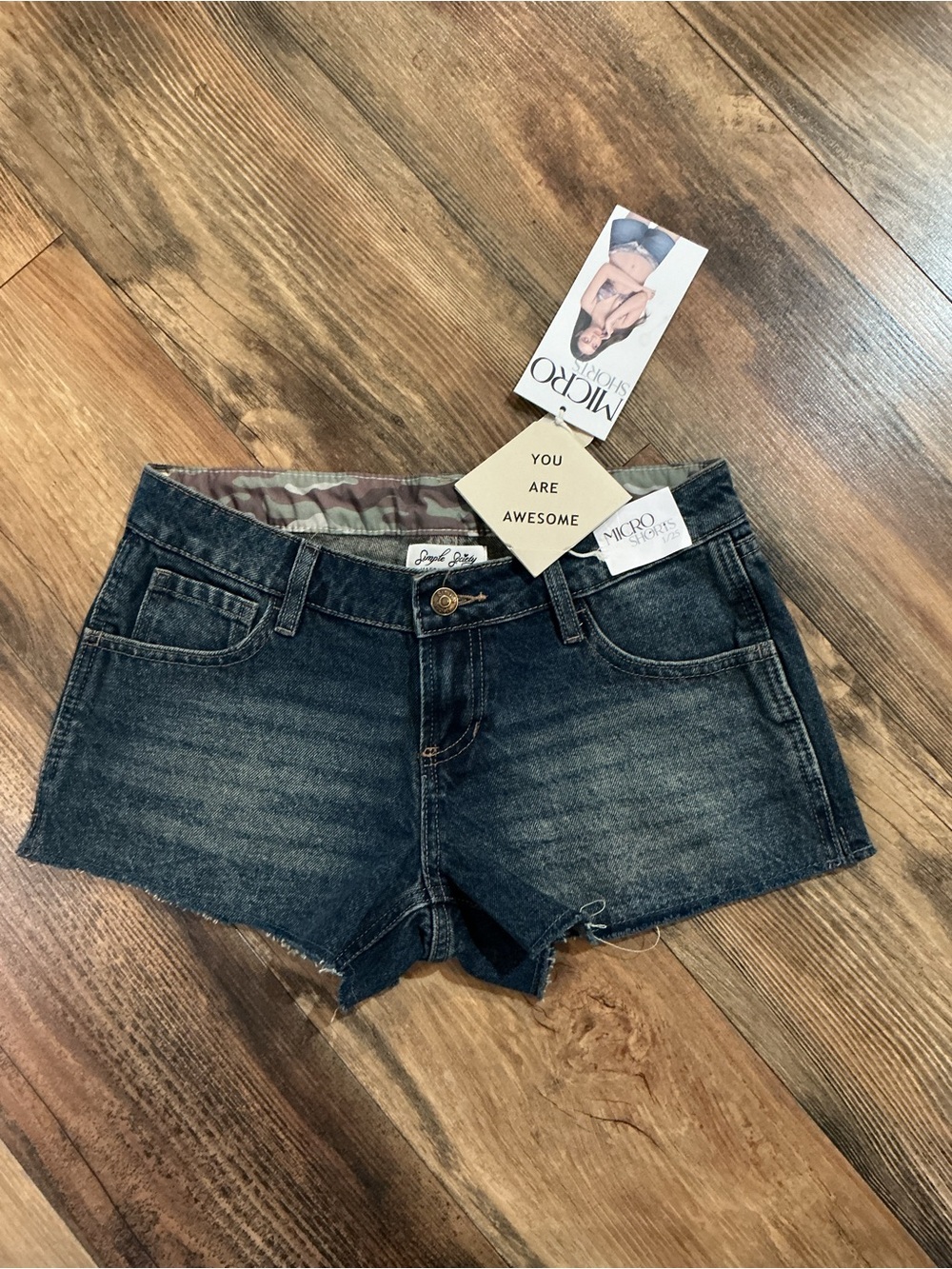 Dark Wash Denim Women's Shorts - Micro Stretch